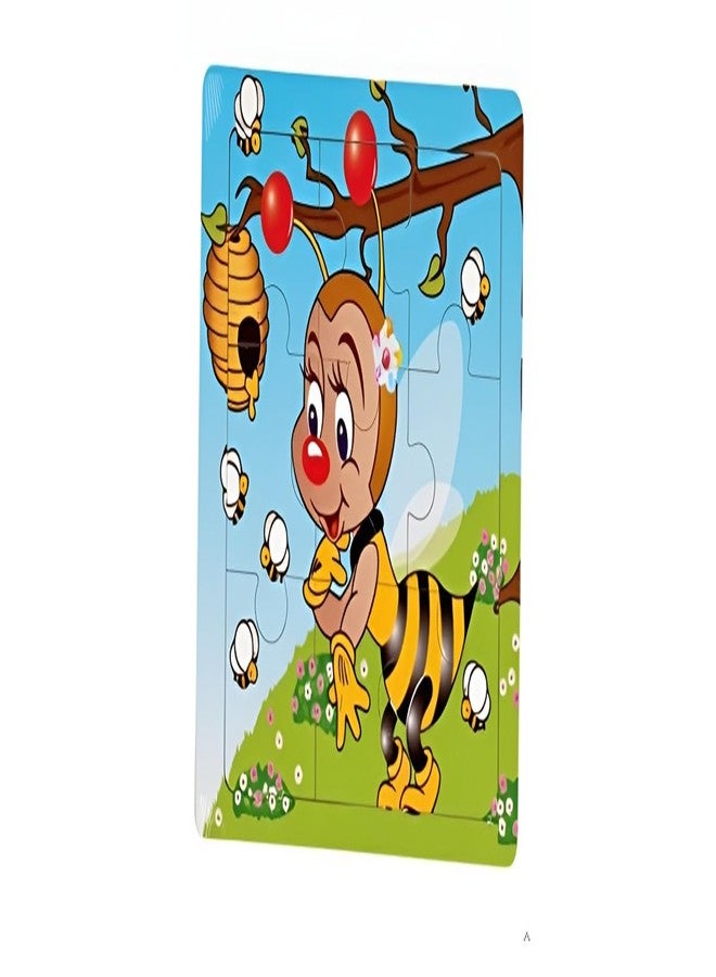 BHOOLU&GOOLU Wooden Cartoon(Bee) Educational Puzzle - Image 1